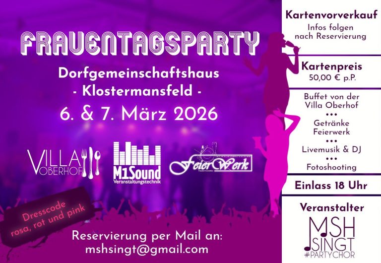 Frauentagsparty 6. und 7. März 2026